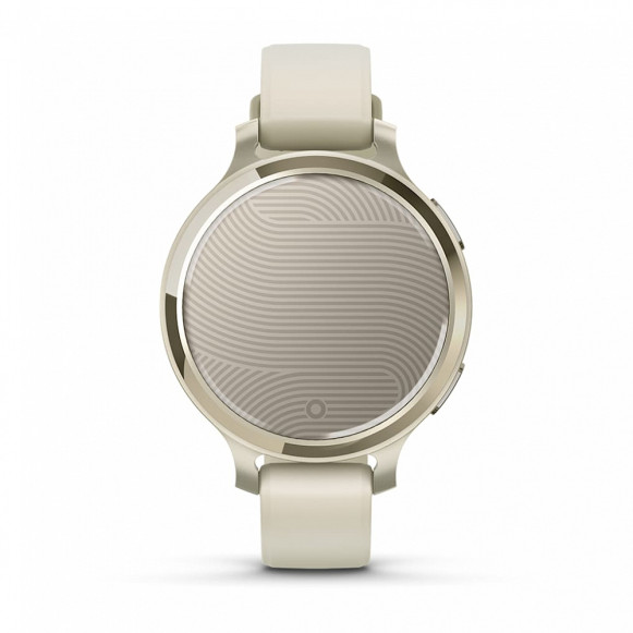 Умные часы Garmin Lily 2 Active Lunar Gold/Bone со светло-бежевым ремешком