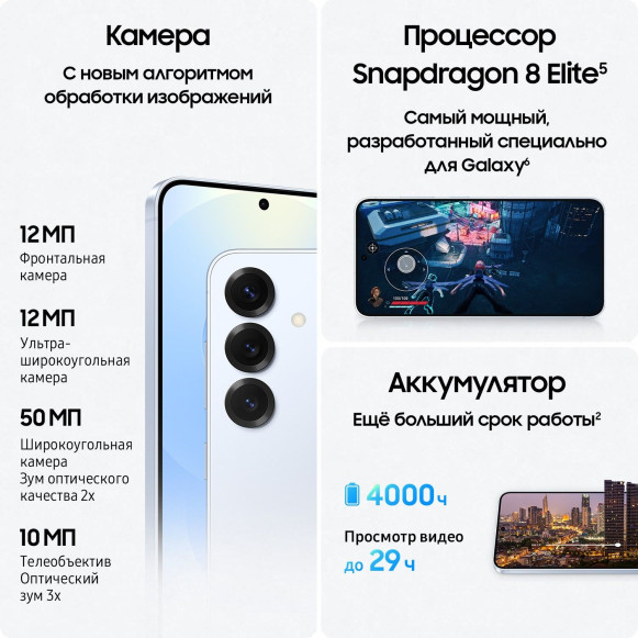 Смартфон Samsung Galaxy S25 12/128Gb Blue