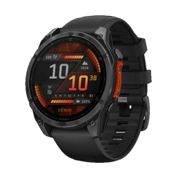 Умные часы Garmin Fenix 8 47mm Amoled Slate Grey с черным ремешком